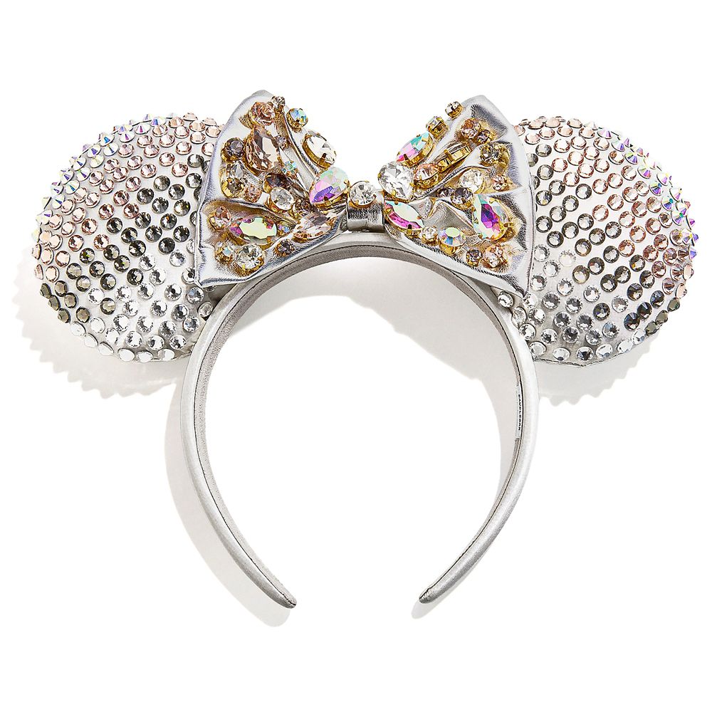 Minnie Mouse Silver Crystal Ear Headband for Adults by BaubleBar