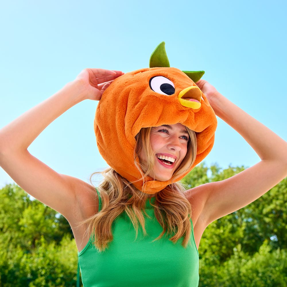 Orange Bird Plush Hat for Adults