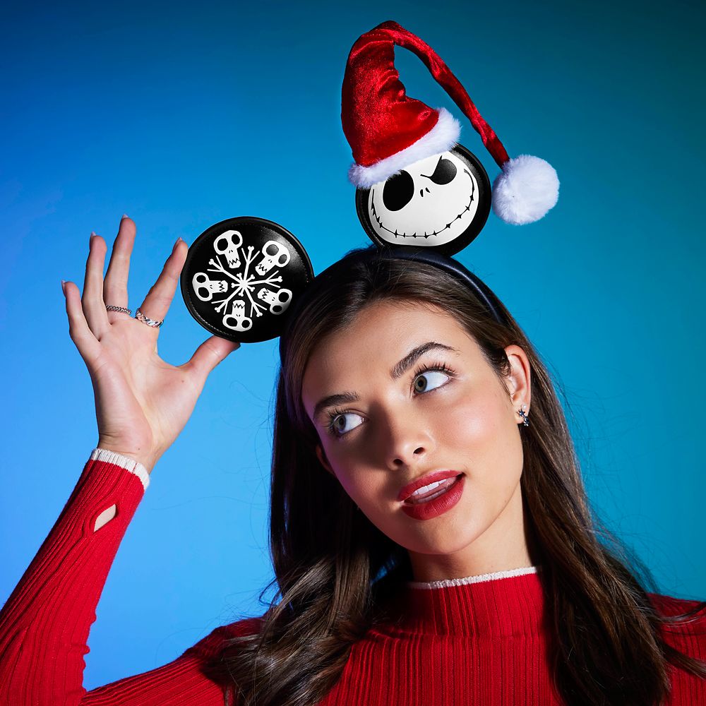 Santa Jack Skellington Ear Headband for Adults &ndash; The Nightmare Before Christmas