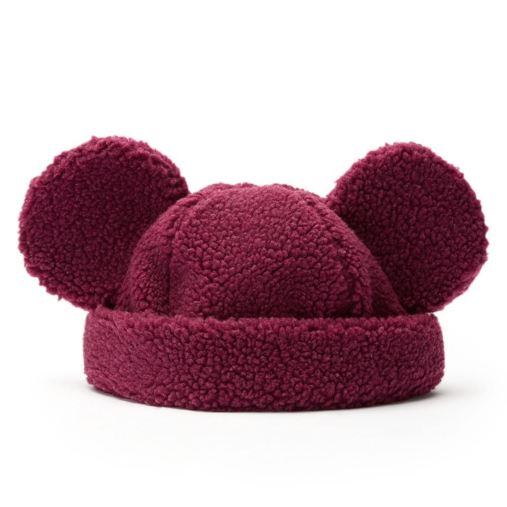 Mickey Mouse Fleece Beanie for Women by Cakeworthy  Plum  Exclusive Official shopDisney