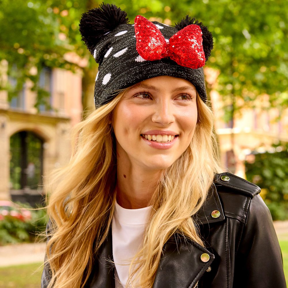 Minnie Mouse Knit Beanie for Adults
