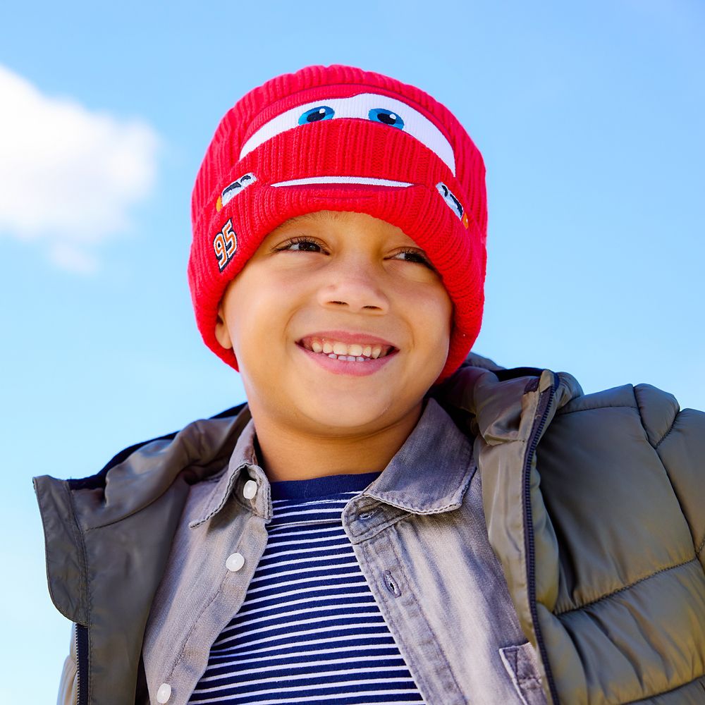 Lightning McQueen Knit Beanie Cap for Adults - Cars