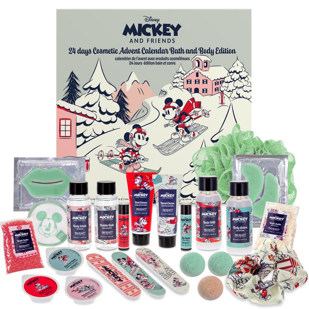 Mickey Mouse and Friends Mad Beauty 24 Days Cosmetic Advent Calendar &ndash; Bath and Body Edition