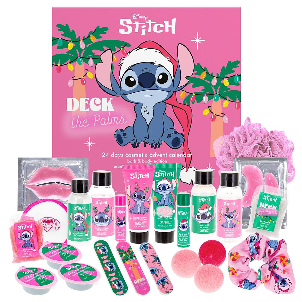 Stitch Mad Beauty 24 Days Cosmetic Advent Calendar &ndash; Bath and Body Edition &ndash; Lilo & Stitch