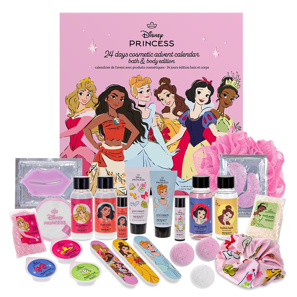 Disney Princess Mad Beauty 24 Days Cosmetic Advent Calendar &ndash; Bath and Body Edition
