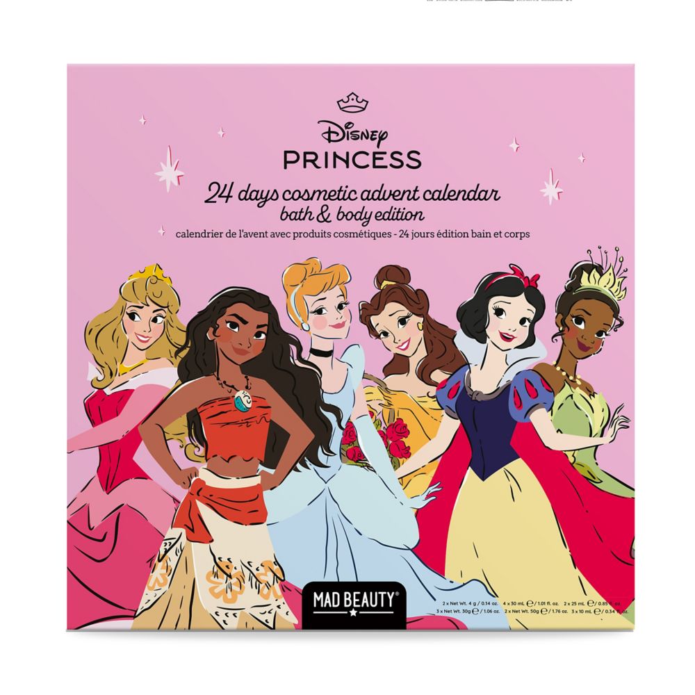 Disney Princess Mad Beauty 24 Days Cosmetic Advent Calendar &ndash; Bath and Body Edition
