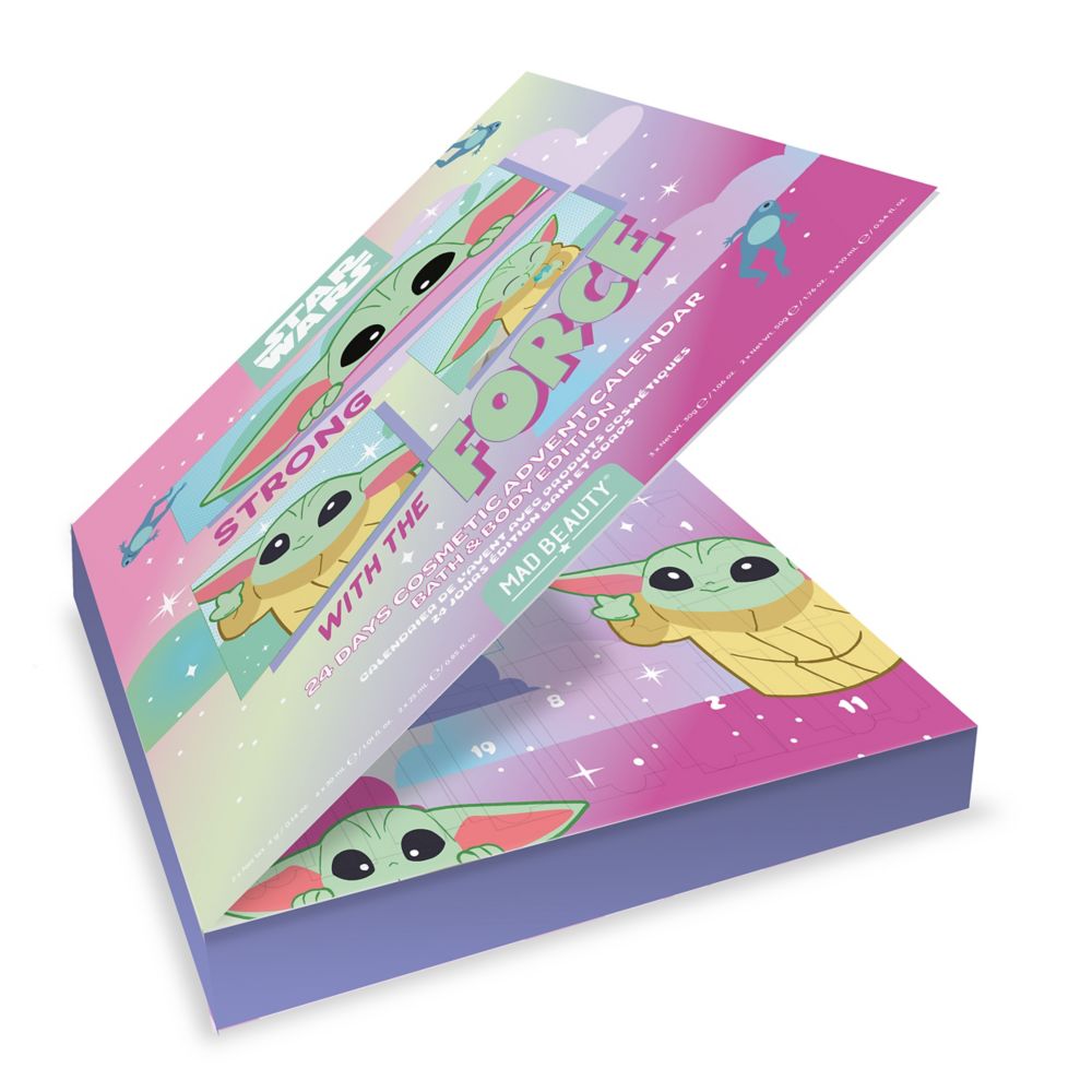Grogu Mad Beauty 24 Days Cosmetic Advent Calendar &ndash; Bath and Body Edition &ndash; Star Wars