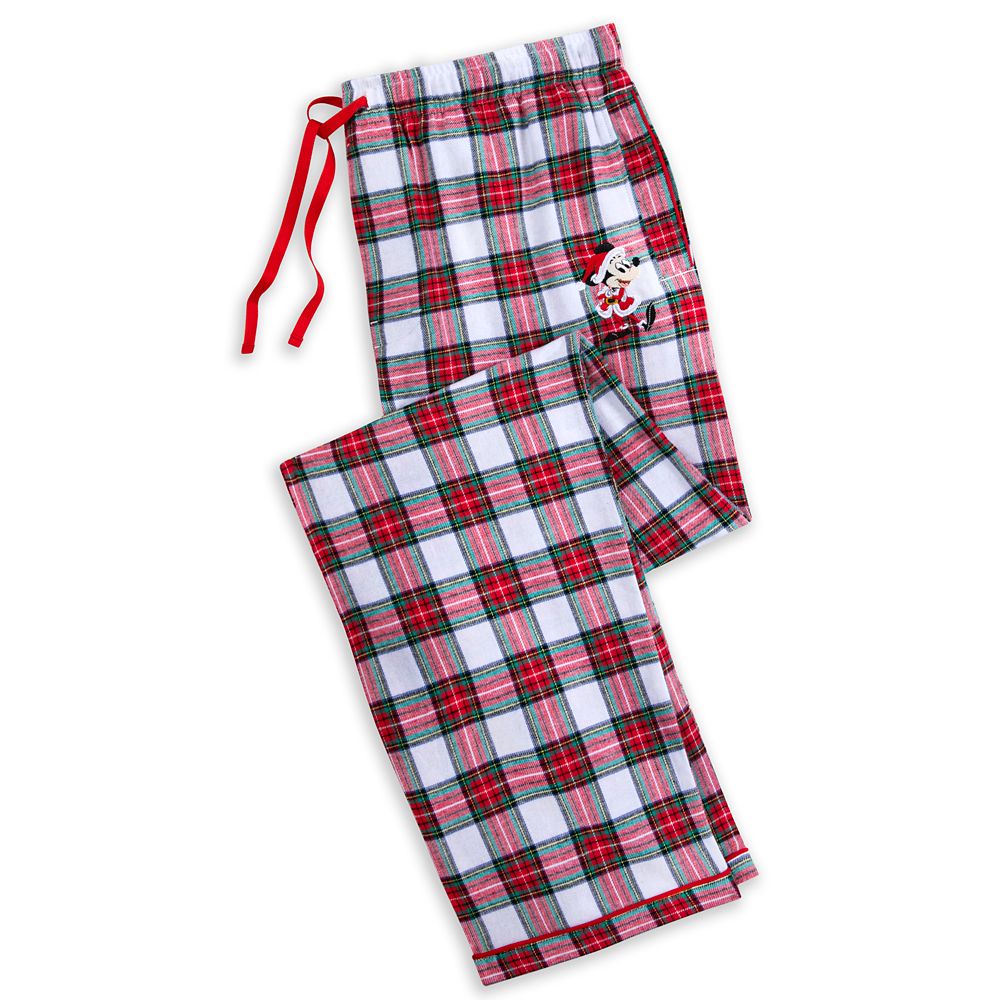 Mickey Mouse Holiday Plaid Pajama Pants for Men Disney Store