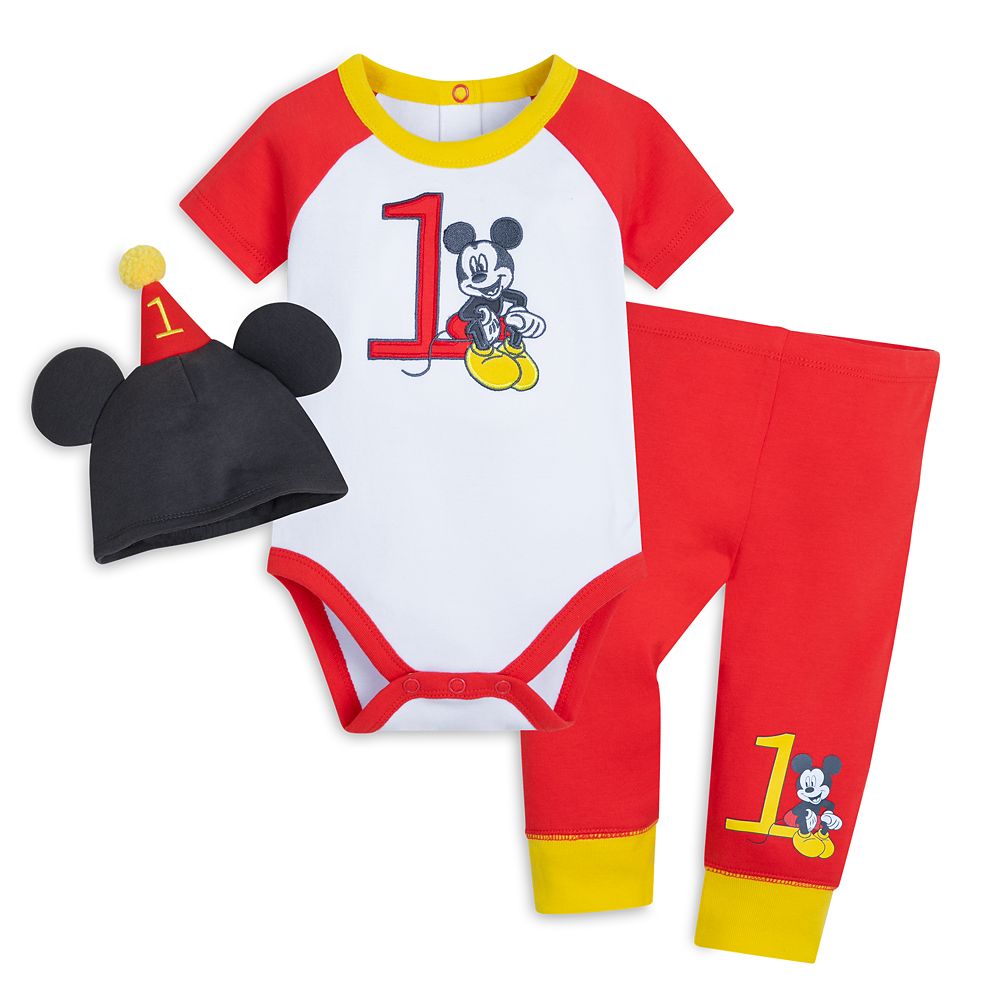 Mickey Mouse 1st Birthday Bodysuit Set for Baby Official shopDisney