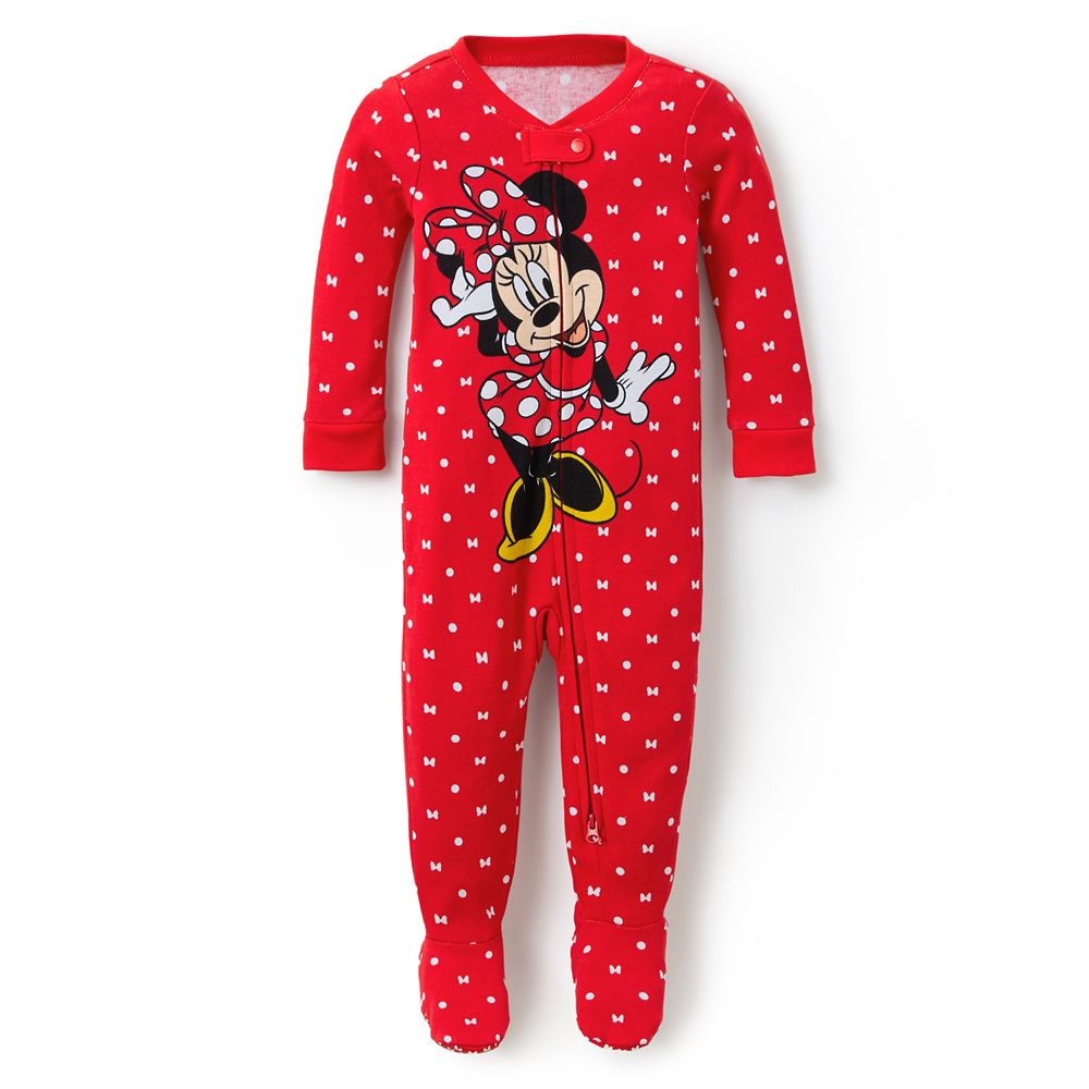 Minnie Mouse Long Sleeve Stretchie Sleeper for Baby