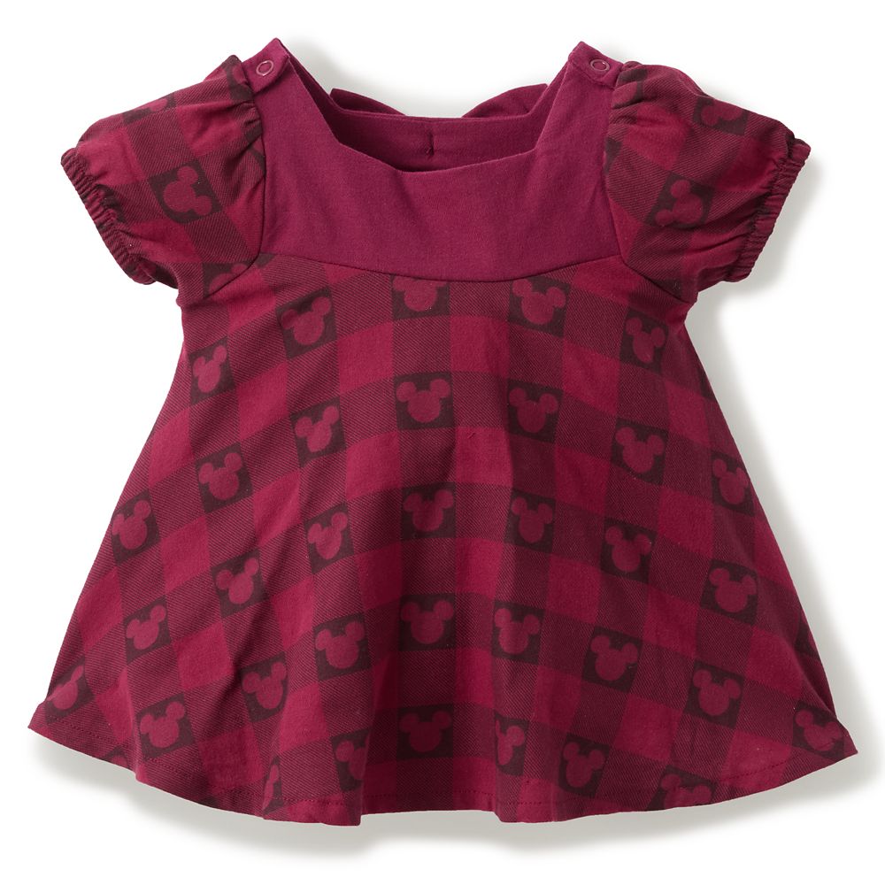 Mickey Mouse Icon Holiday Plaid Dress for Baby by Her Universe