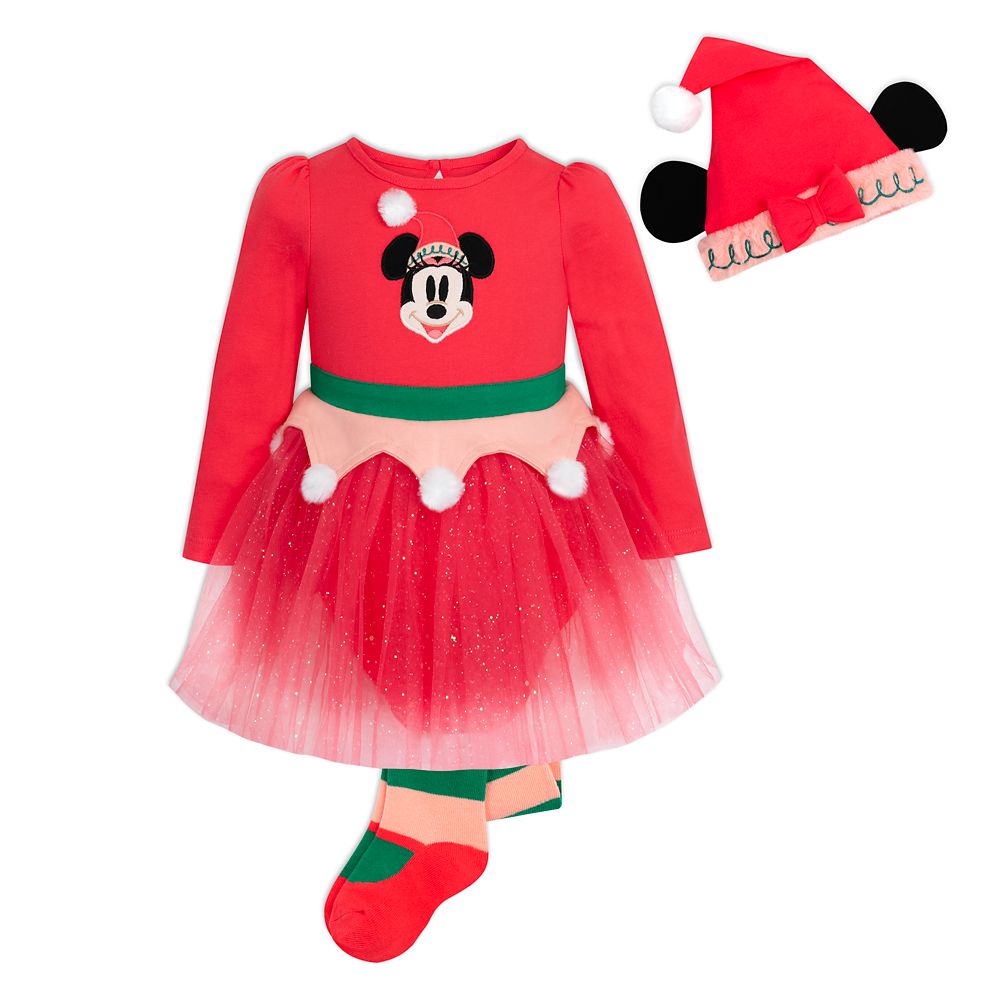 Minnie Mouse Holiday Bodysuit Set for Baby