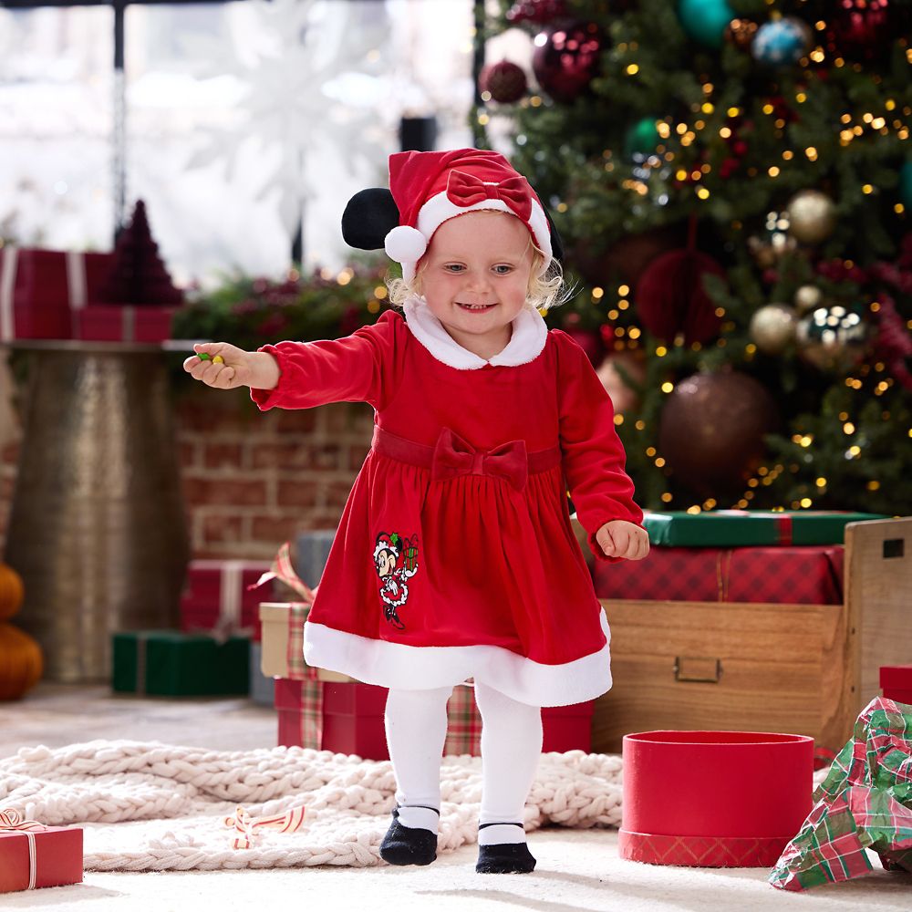 Mrs. Santa Minnie Mouse Costume for Baby