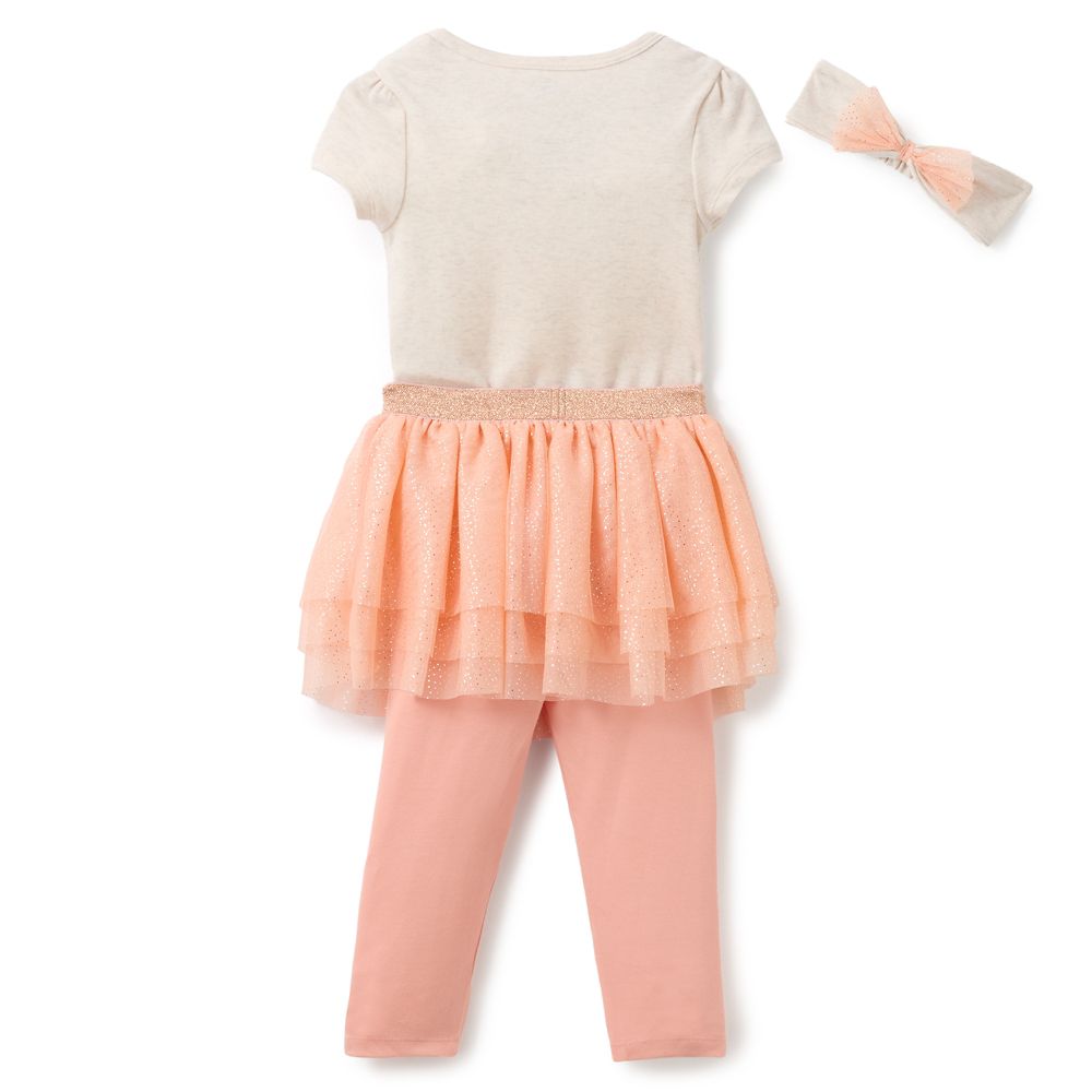 Minnie Mouse and Daisy Duck 1st Birthday Bodysuit and Skirt with Leggings Set for Baby