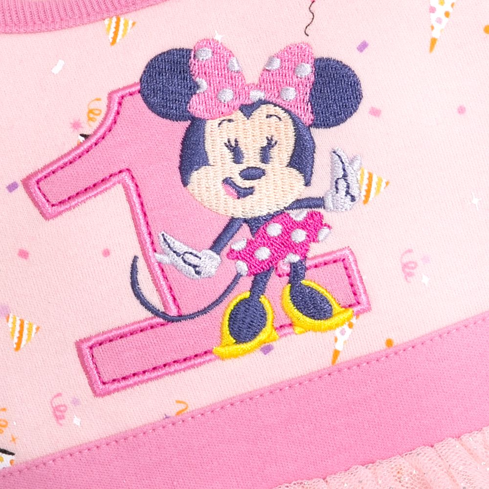 Minnie Mouse First Birthday Dress Set for Baby
