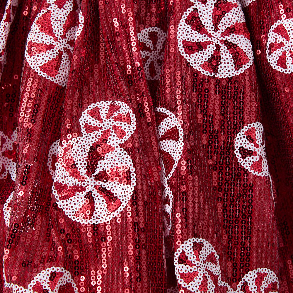 Mickey Mouse Icon Peppermint Swirl Sequin Skirt for Kids