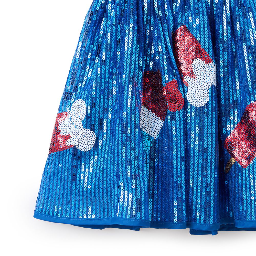 Mickey Mouse Ice Cream Bar Americana Sequined Skirt for Girls