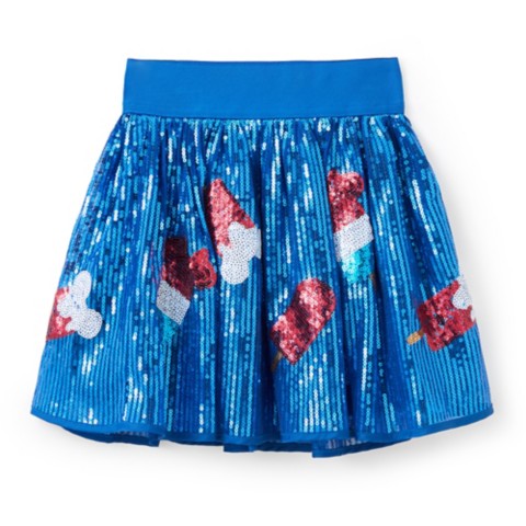 Disney Mickey Mouse Ice Cream Bar Americana Sequined Skirt for Girls
