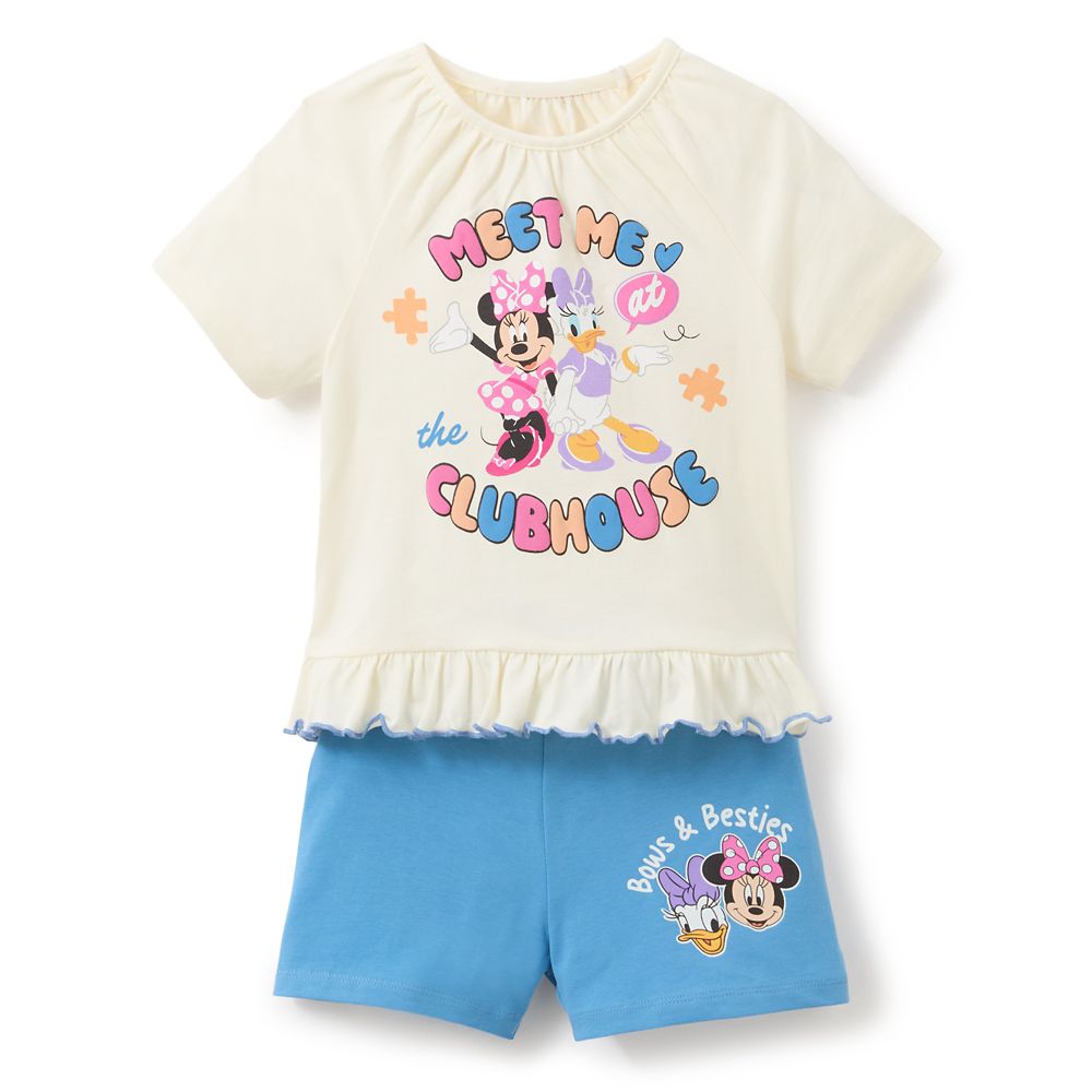 Minnie Mouse and Daisy Duck Mickey Mouse Clubhouse Top and Shorts Set for Girls