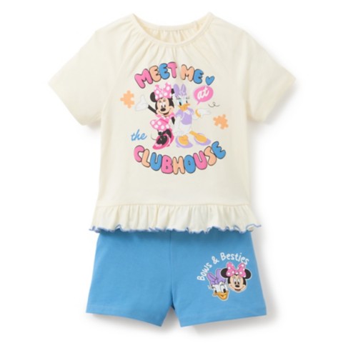Disney Minnie Mouse and Daisy Duck T-Shirt and Shorts Set for Kids