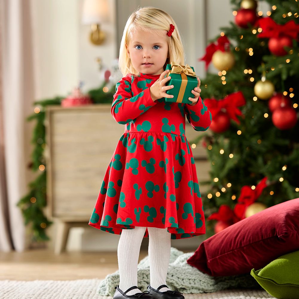Mickey Mouse Icon Holiday Dress for Toddlers by monica + andy