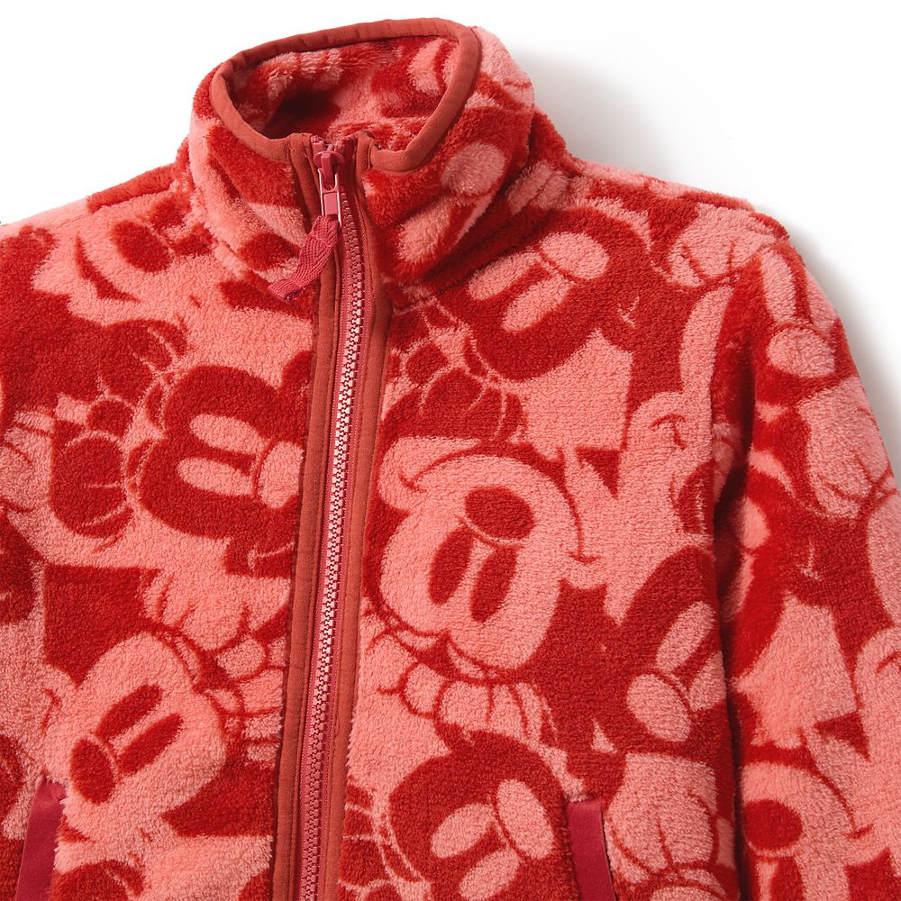Minnie Mouse Zip Fleece Jacket for Girls - Red - Personalized