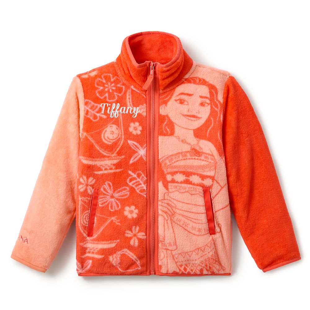 Moana Zip Fleece Jacket for Girls
