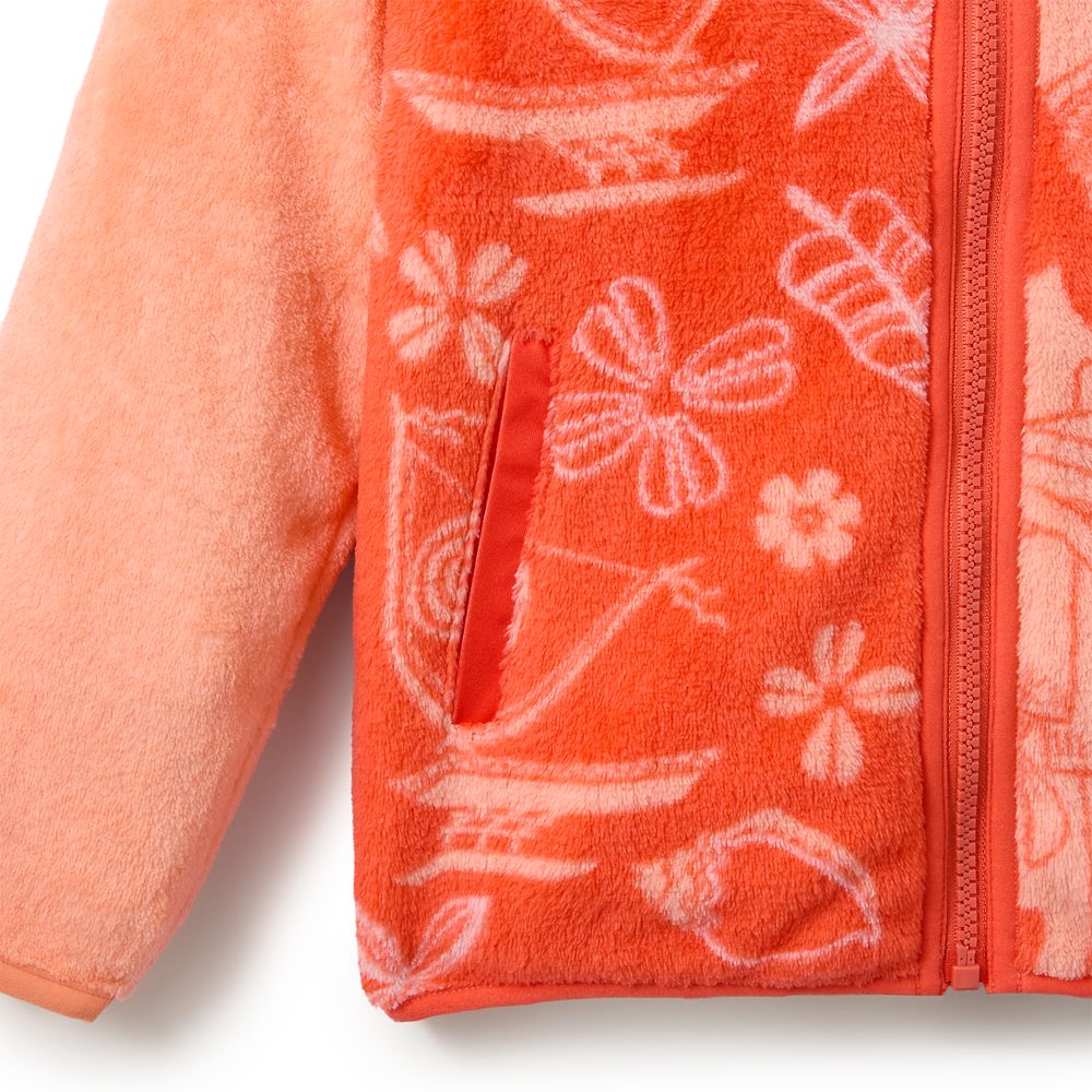 Moana Zip Fleece Jacket for Girls &ndash; Personalized