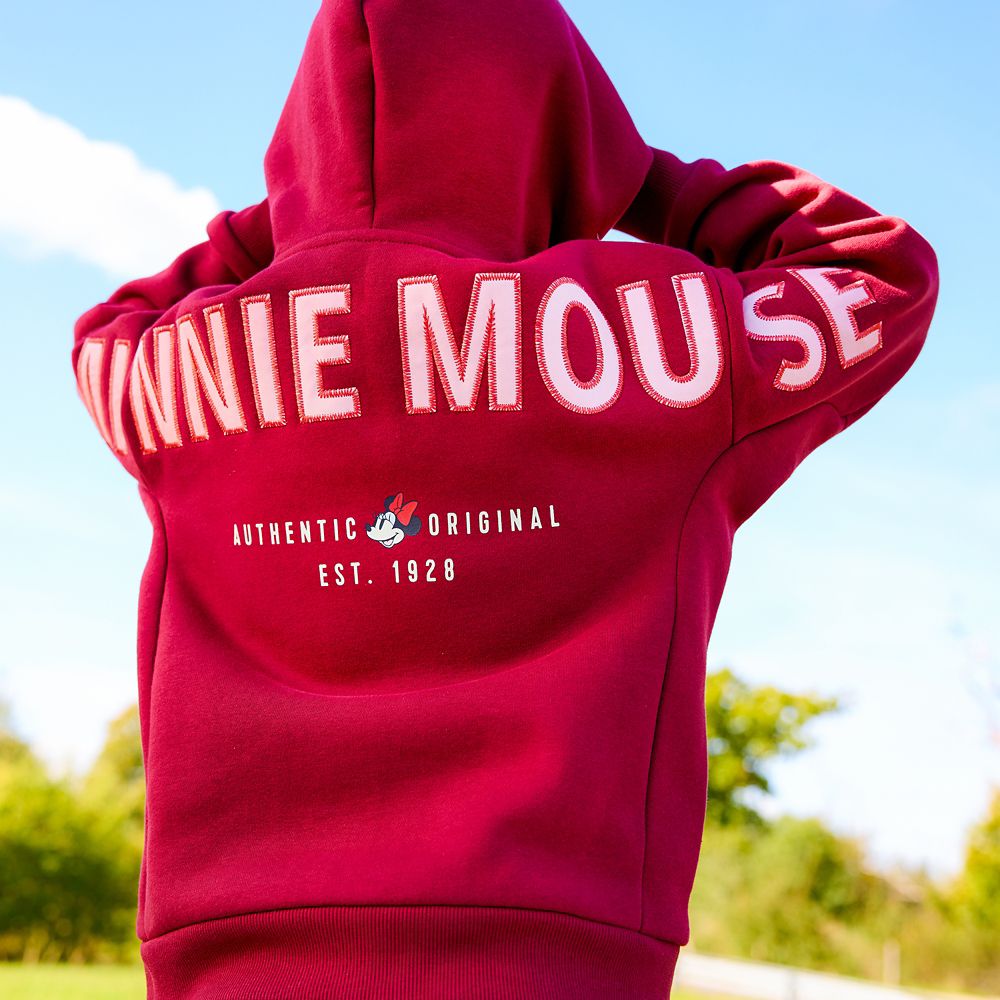Minnie Mouse Zip Hoodie for Kids &ndash; Maroon