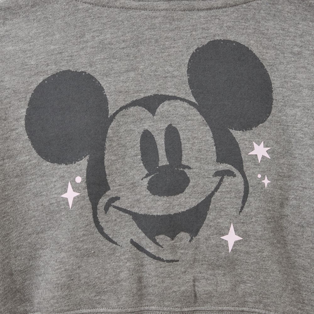Mickey Mouse Cropped Zip Hoodie for Girls