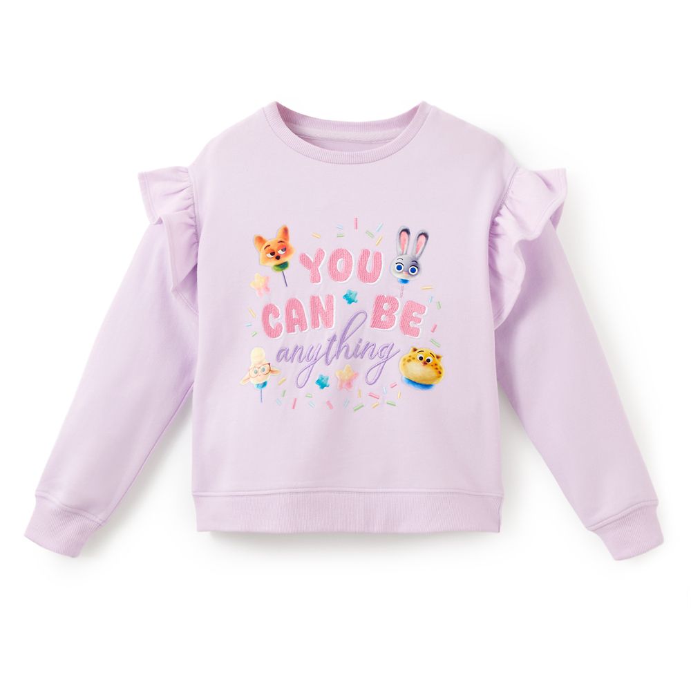 Zootopia Ruffled Fleece Pullover Sweatshirt for Kids