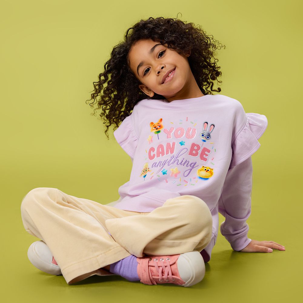 Zootopia Ruffled Fleece Pullover Sweatshirt for Kids