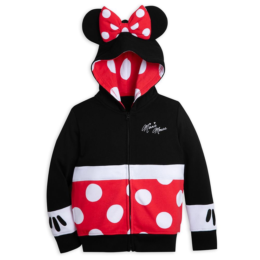 Minnie Mouse Costume Zip Hoodie for Girls