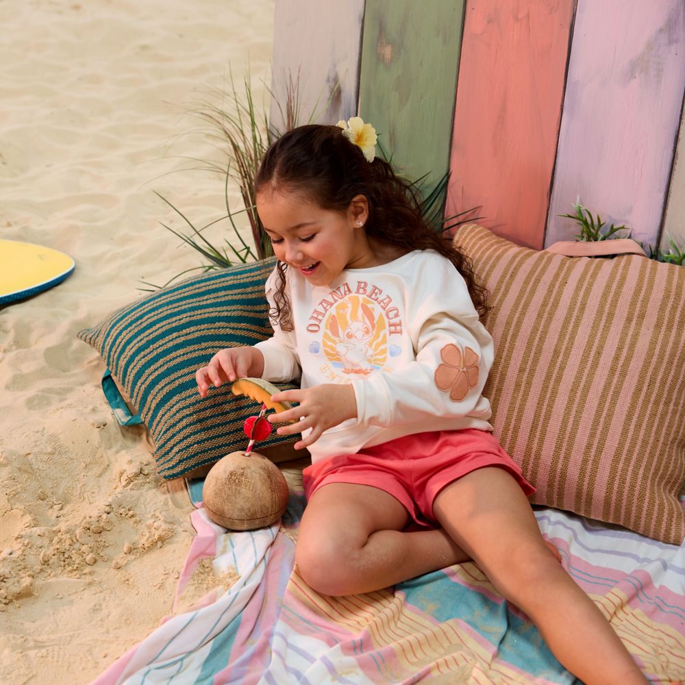 Stitch Surf Pullover Sweatshirt for Girls &ndash; Lilo & Stitch