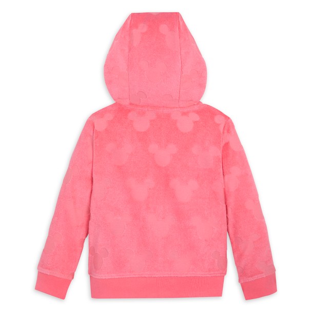 Mickey and Minnie Mouse Burnout Zip Hoodie for Girls Mickey and Minnie Mouse Burnout Zip Hoodie for Girls