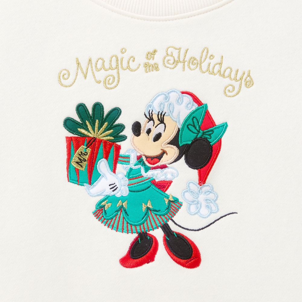 Santa Minnie Mouse ''Magic of the Holidays'' Pullover Sweatshirt for Kids