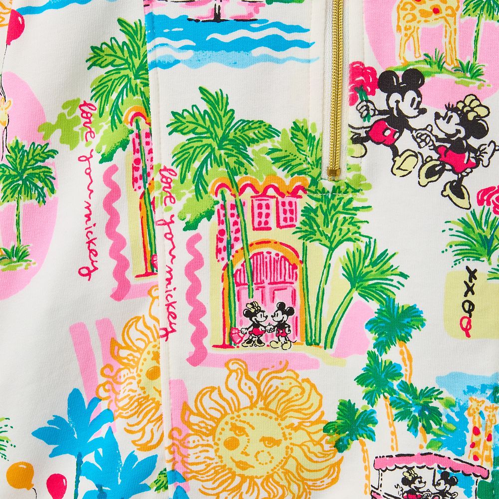 Mickey and Minnie Mouse Eleni Half-Zip Pullover for Kids by Lilly Pulitzer &ndash;&nbsp;Disney Parks
