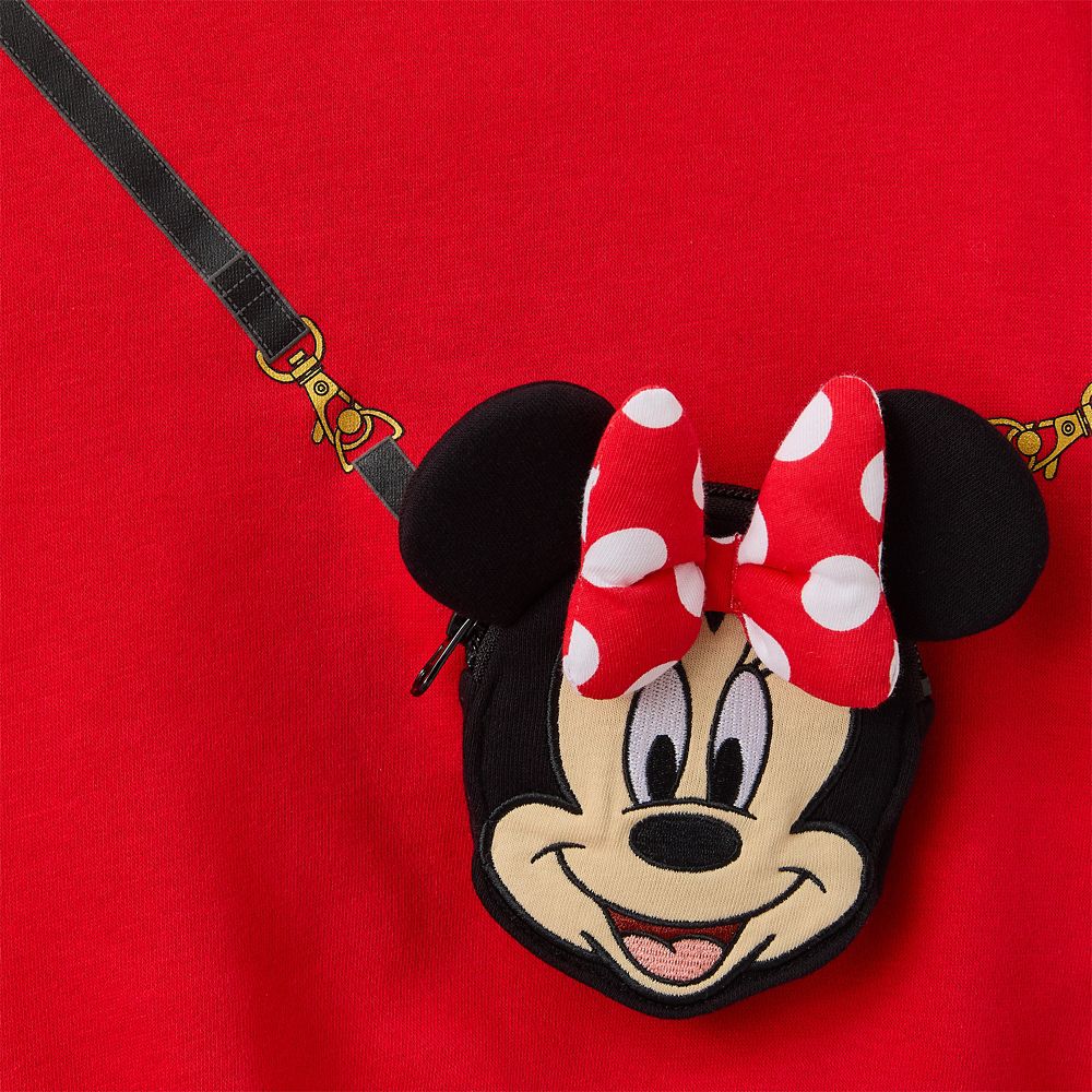 Minnie Mouse Pullover Sweatshirt for Girls &ndash; Red