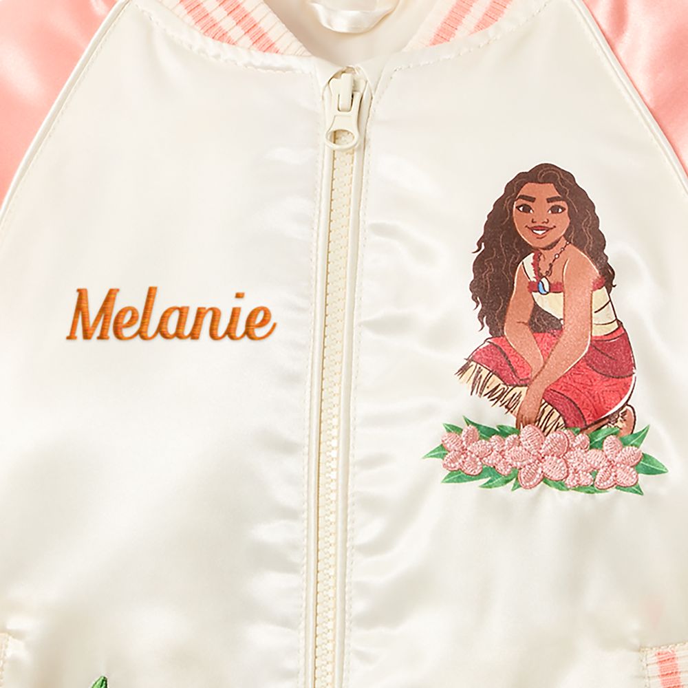 Moana Varsity Jacket for Girls &ndash; Personalized