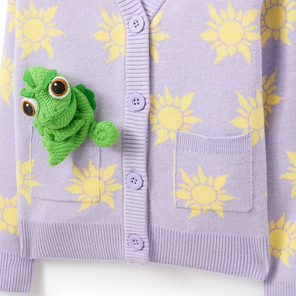 Tangled Cardigan with Pascal Plush Appliqué for Kids