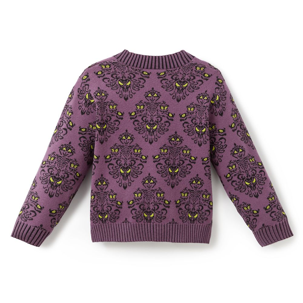 The Haunted Mansion Wallpaper Knit Cardigan for Girls
