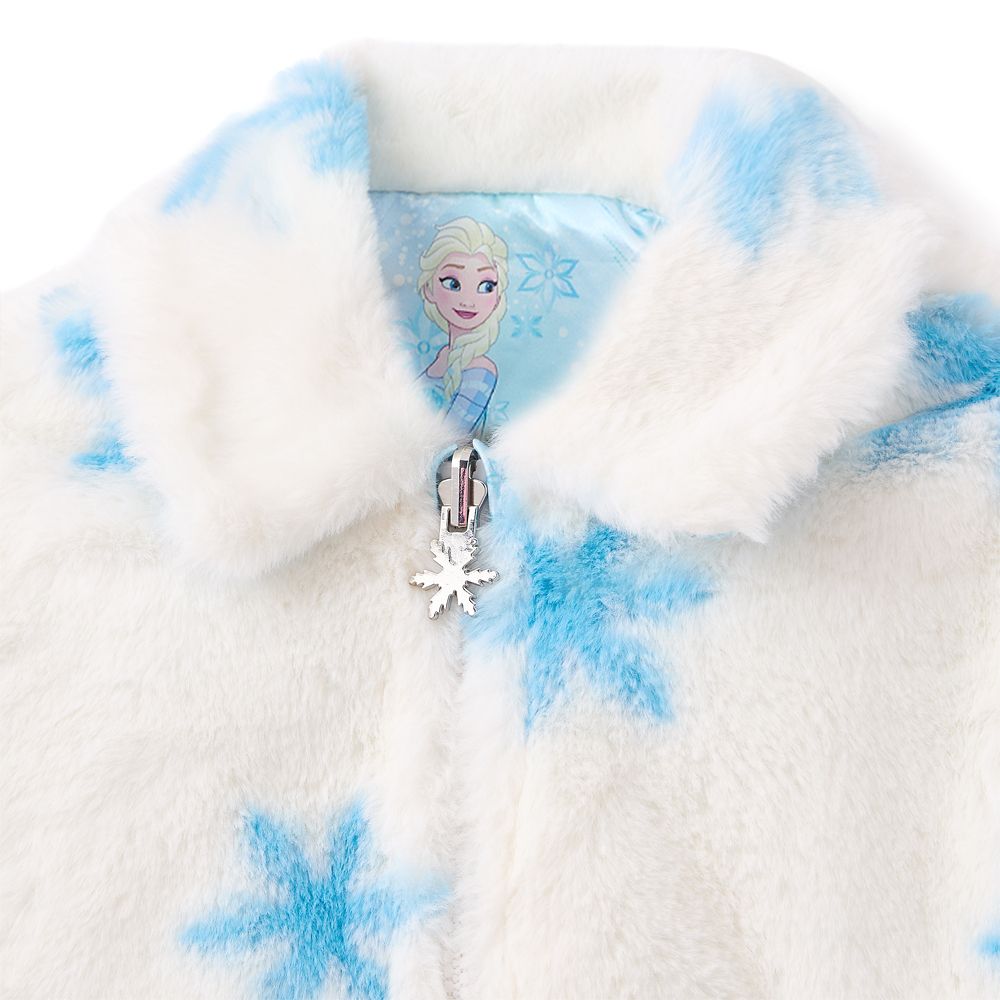 Elsa Faux Fur Reversible Jacket for Girls &ndash; Frozen