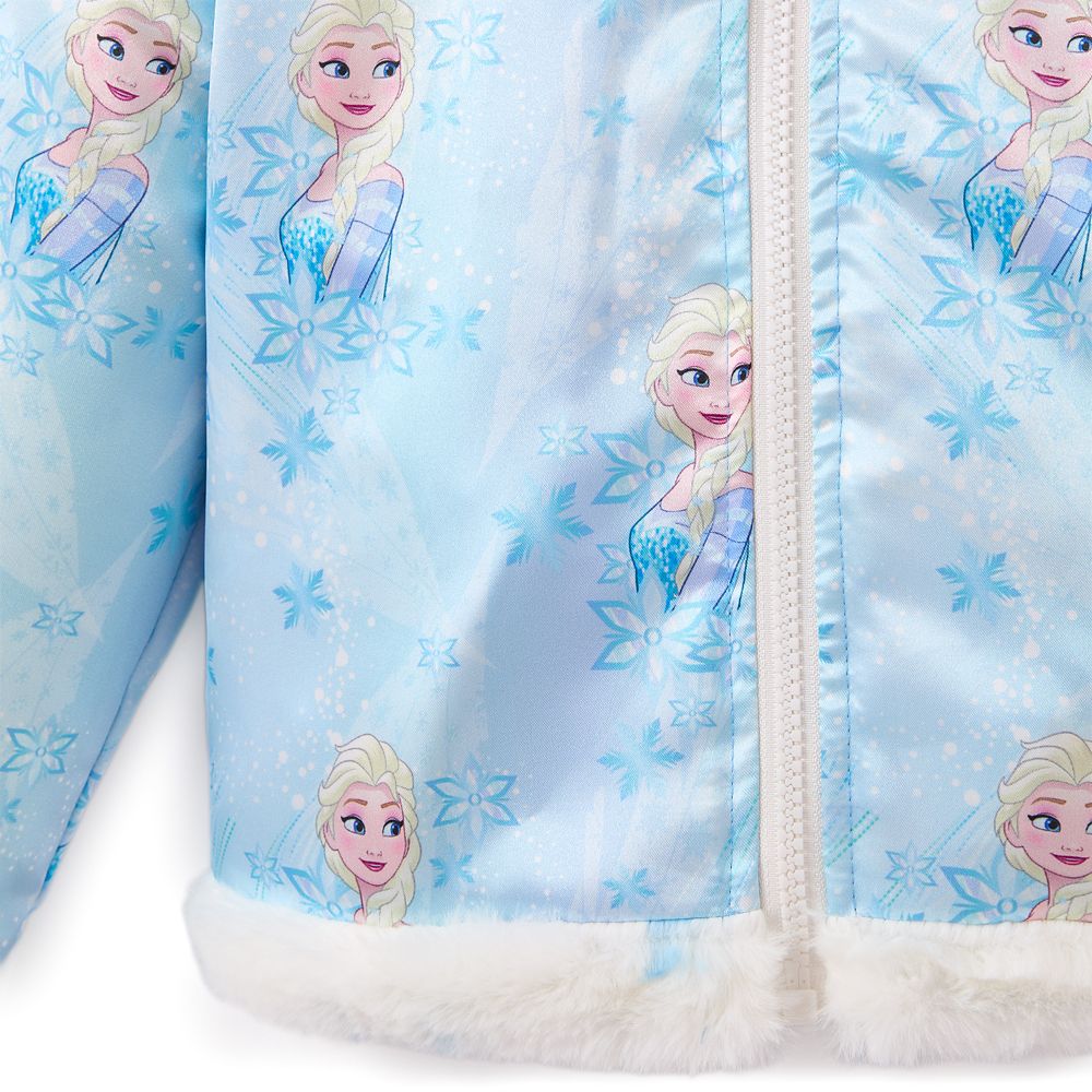 Elsa Faux Fur Reversible Jacket for Girls &ndash; Frozen