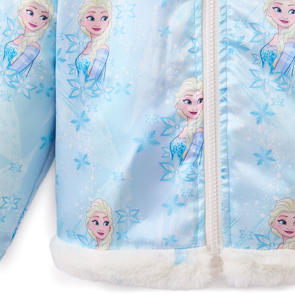 Elsa Faux Fur Reversible Jacket for Girls &ndash; Frozen