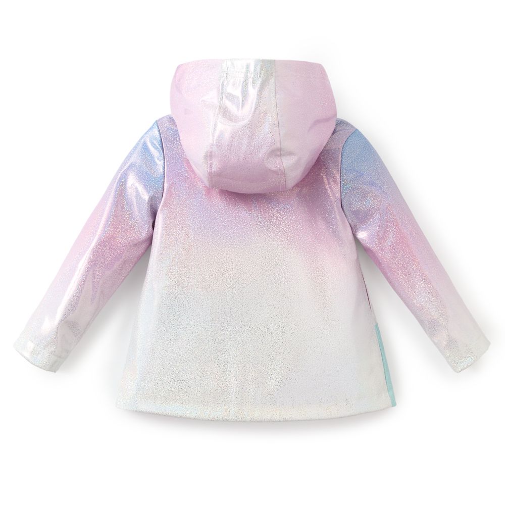 Anna and Elsa Glitter Rain Jacket for Girls &ndash; Frozen
