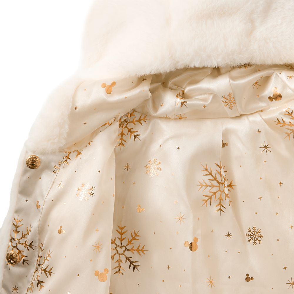 Mickey Mouse Faux Fur Holiday Coat for Kids