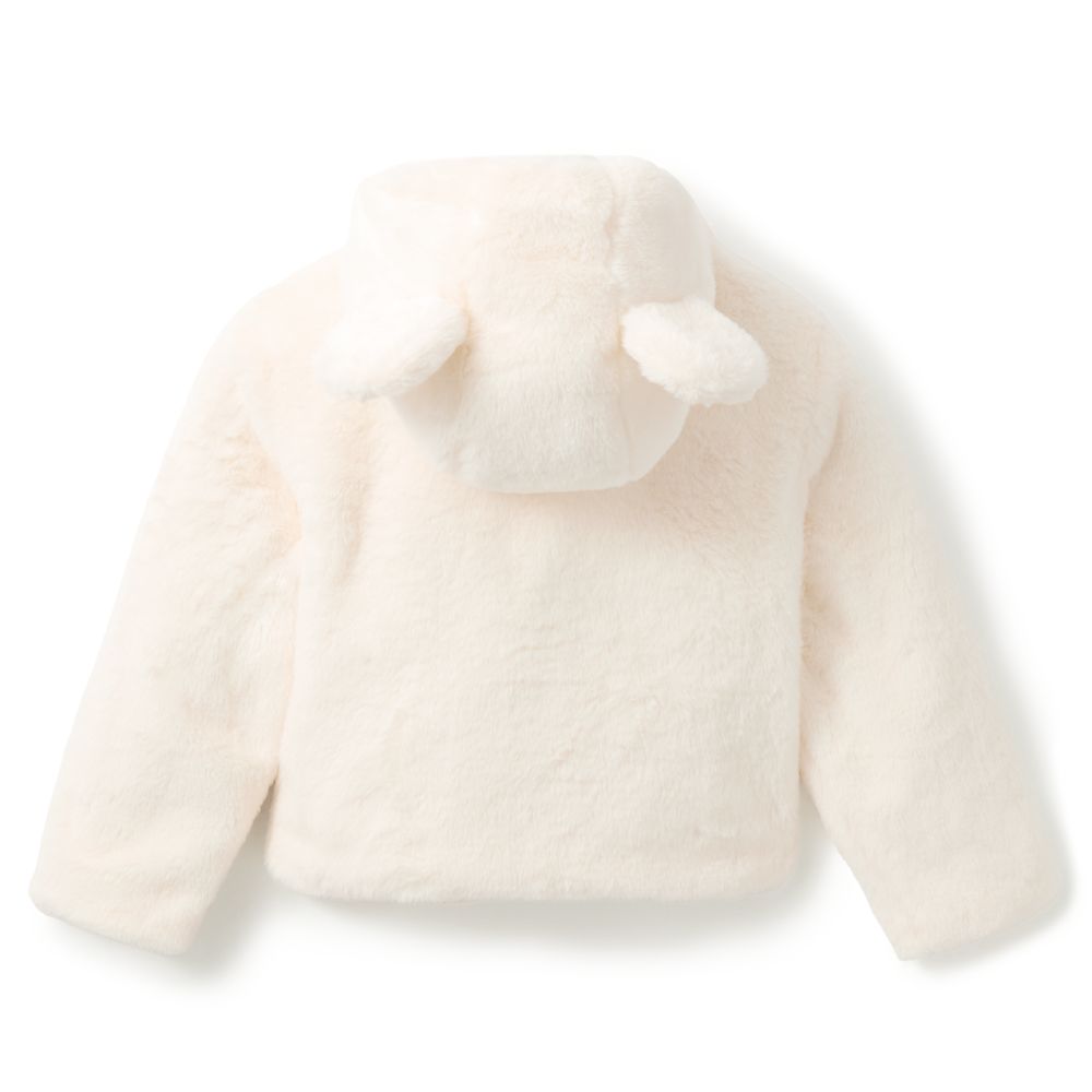 Mickey Mouse Faux Fur Holiday Coat for Kids