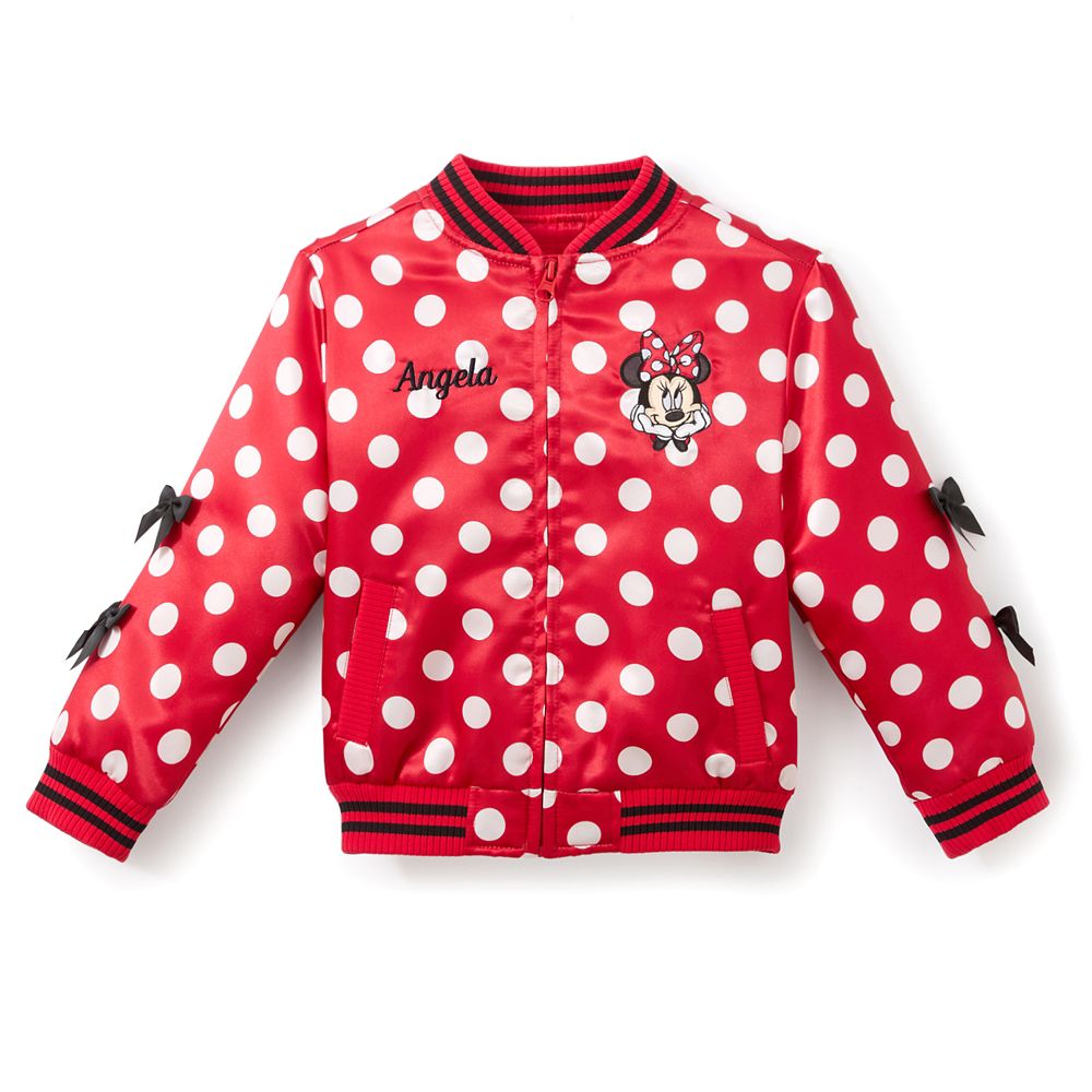 Minnie Mouse Bomber Jacket for Girls &ndash; Personalized