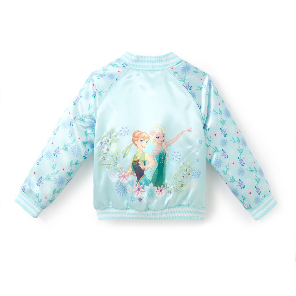 Anna and Elsa Bomber Jacket for Girls &ndash; Frozen &ndash; Personalized