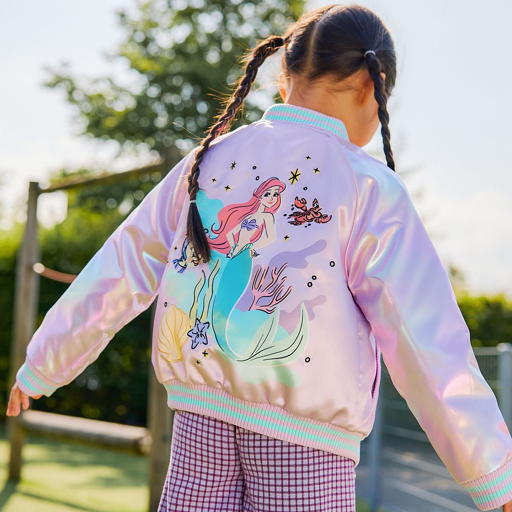 Ariel Bomber Jacket for Girls &ndash; The Little Mermaid &ndash; Personalized